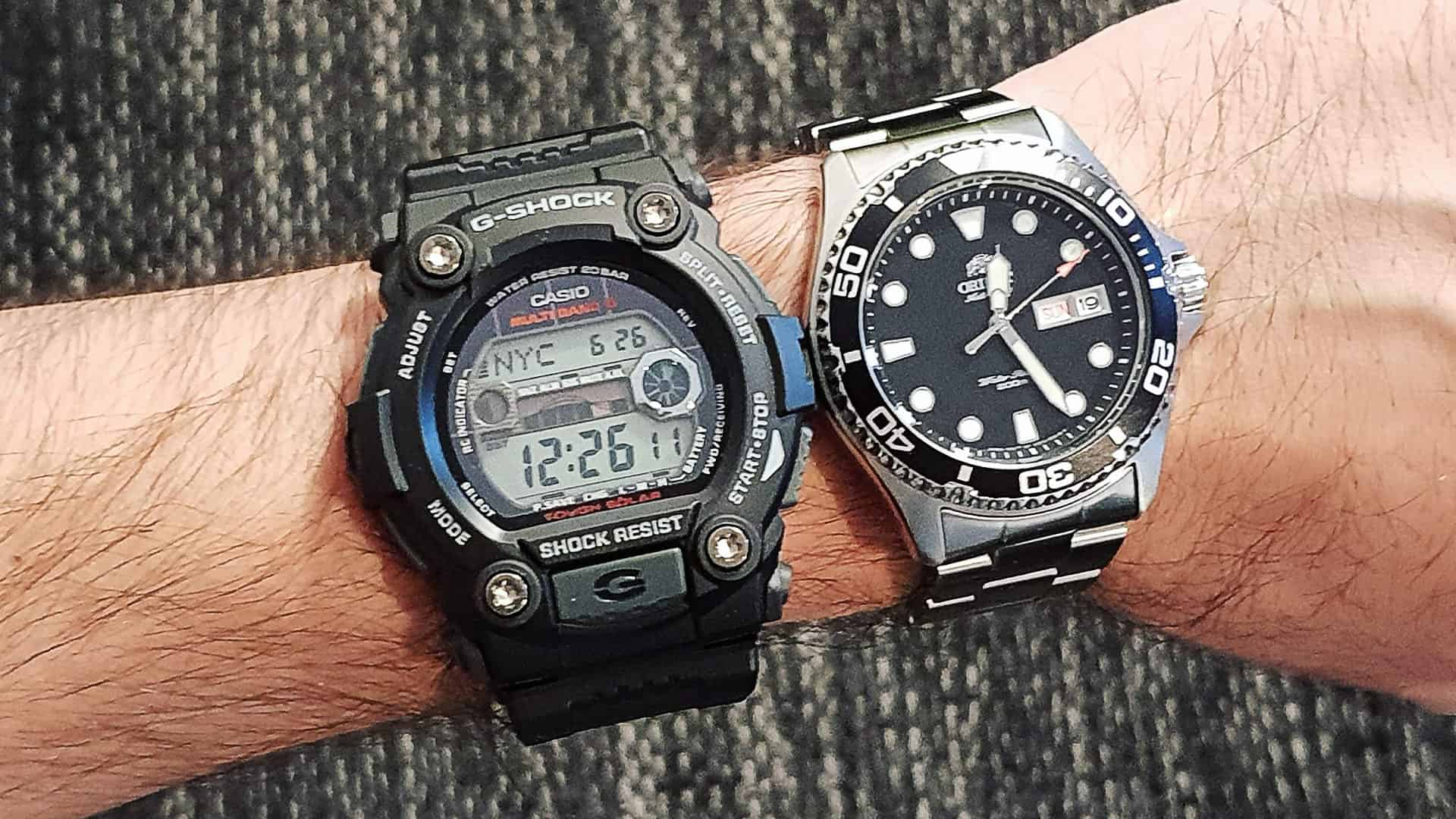 wearing two watches